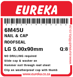 6M45 - Roof Nail & Cap -6M45_Label_T